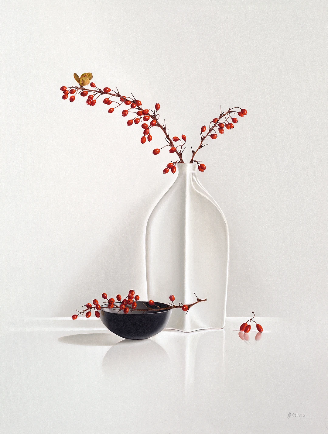 Rode zuurbes_schilderij